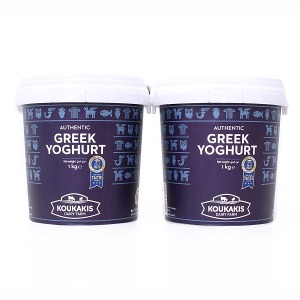 Koukakis Greek Yogurt 1kg x 2 Cereal Granola Honey Nut Fruit Sweet and Sour Simple Meal Alternative Use