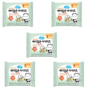 Dongwon Denmark Natural Grazing Organic Salty Baby Cheese 1st Stage 170g 10 sheets x 5 pieces Total 50 sheets