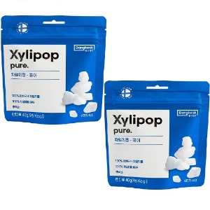Xylipop 40g x 6 que x 2 (tổng cộng 12 que) - Kẹo Xylitol Pure Coastal Candy tươi mát và sảng khoái