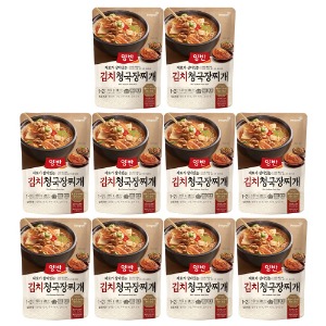 동원 양반 김치 청국장찌개 460g x 10개 맛있는 간편한 식사 혼밥 야식 국 찌개 간편조리