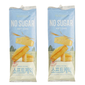 No Sugar ピコック 淡白で柔らかいソフトケーキ 216g x2 無砂糖 Eマート