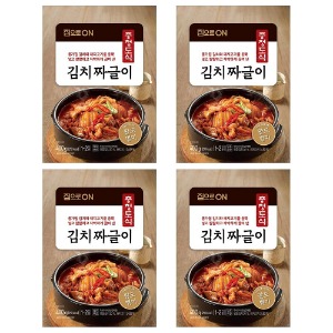 집으로ON 충청도식 김치짜글이 400g x 4개 맛있는 간편한 식사 혼밥 야식 국 찌개 간편조리