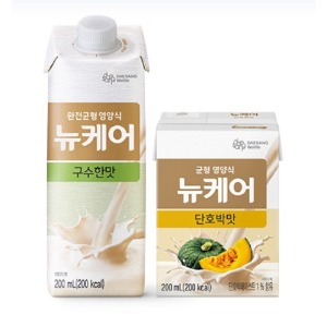 Daesang Well-Life New Care Good Taste 200ml x 30 Pack + New Care Sweet Pumpkin Taste 200ml x 30 Pack Meals Replacement Snacks Nutritional Supplement Nutritional Food Patient Food
